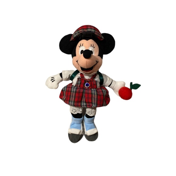 Disney Minnie Mouse Plush September Birthstone Sapphire Mini Bean Bag Toy 9 inch - Picture 1 of 12